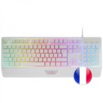 Mars Gaming MCP124 Combo Gaming 3in1 - Tastiera H-Mech RGB - Mouse ottico HUANO - Tappetino Nanotessile Rainbow - Compatibilità multipiattaforma - Colore bianco - immagine 2