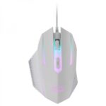 Mars Gaming MCP124 Combo Gaming 3in1 - Tastiera H-Mech RGB - Mouse RGB Switches HUANO - Tappetino Nanotextil Rainbow - Compatibilità multipiattaforma - Colore bianco - immagine 3