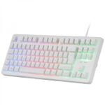 Mars Gaming MCP-RGB3 Combo Gaming 4in1 - Tastiera TKL H-Mech - Mouse 3200 DPI RGB - Cuffie FRGB con cancellazione del rumore - Tappetino XXL antiscivolo - Colore bianco - immagine 2