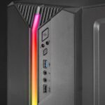 Mars Gaming MC-S1 Case compatto da gaming - Illuminazione ARGB a 12 modalità - Finestra laterale completa - Raffreddamento avanzato - Compatibile con Micro-ATX/Mini-ITX - Colore nero - immagine 2