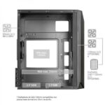 Mars Gaming MC-S1 Case compatto da gaming - Illuminazione ARGB a 12 modalità - Finestra laterale completa - Ventola FRGB inclusa - Compatibile con Micro-ATX/Mini-ITX - Colore rosa - immagine 3