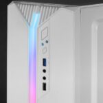 Mars Gaming MC-S1 Case compatto da gaming - Illuminazione ARGB 12 modalità - Ventola FRGB inclusa - Finestra laterale completa - Compatibile Micro-ATX/Mini-ITX - Colore bianco - immagine 2