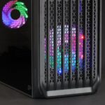 Mars Gaming MC-S2 Case compatto da gaming - Ventilatori FRGB - Flusso d'aria ottimale - Finestra laterale completa - Compatibile con Micro-ATX/Mini-ITX - Colore nero - immagine 3