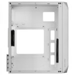 Mars Gaming MC-S2 Case compatto da gaming - Ventilatori FRGB - Supporto per raffreddamento a liquido - Compatibile con Micro-ATX/Mini-ITX - Finestra laterale completa - Colore bianco - immagine 4