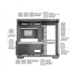 Mars Gaming MCV4 Torre Gaming Custom Premium - Vetro temperato senza cornice - Struttura modulare a doppia camera - Supporto E-ATX - Personalizzazione totale - Colore nero - immagine 4