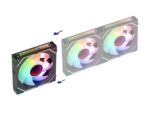 Mars Gaming MF-LINKFINITYKIT Ventilatori - Illuminazione Infinity Mirror 360° - Connessione modulare LINKFINITY - Controllo PWM - Centralina di controllo ARGB - Colore bianco - immagine 2