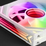 Mars Gaming MF-LINKFINITY Ventola modulare PWM - Illuminazione Infinity Mirror 360° - Connessione modulare LINKFINITY - Controllo ARGB dinamico - Colore bianco - immagine 2