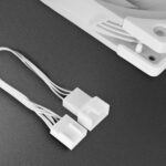 Mars Gaming MF-NC Ventola per PC - Pale ibride - Funzionamento silenzioso - Cuscinetto FDB - Controllo PWM - Flusso d'aria ottimale - Colore bianco - immagine 3