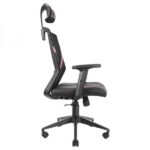 Mars Gaming MGC-ERGO Sedia da gaming - Ergonomia totale - Supporto lombare e cervicale regolabile - Reclinazione 90-160° - Base rinforzata - Traspirante - Nero/Rosa - Colore Nero - immagine 2