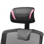 Mars Gaming MGC-ERGO Sedia da gaming - Ergonomia totale - Supporto lombare e cervicale regolabile - Reclinazione 90-160° - Base rinforzata - Traspirante - Nero/Rosa - Colore Nero - immagine 3