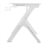 Mars Gaming MGD140 Tavolo da gioco - Superficie completa di tappetino per mouse - Supporto per cuffie - Portabicchieri integrato - Colore bianco - immagine 3