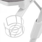 Mars Gaming MGDXL Tavolo da gaming - Spazio per 3 monitor - Struttura in acciaio a Y - Supporta 100 kg - Finitura in fibra di carbonio - Gestione dei cavi - Colore bianco - immagine 3