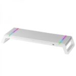 Mars Gaming MGS-ONE Supporto per monitor - Illuminazione CHROMA RGB - Dimensioni regolabili - Ergonomia ottimale - Connettore USB 2.0 - Supporto per smartphone - Colori vari - immagine 2