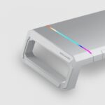 Mars Gaming MGS-ONE Supporto per monitor - Illuminazione CHROMA RGB - Dimensioni regolabili - Ergonomia ottimale - Connettore USB 2.0 - Supporto per smartphone - Colori vari - immagine 3