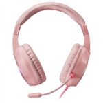 Mars Gaming MH122 Cuffie da gioco - Suono Hi-Fi Ultra-Bass - Illuminazione FRGB - Cancellazione passiva del rumore - Compatibilità multipiattaforma - Colore rosa - immagine 2
