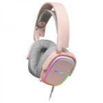 Mars Gaming MHAX Cuffie da gioco - Illuminazione RGB Flow - Driver Hi-Fi da 53 mm - Microfono rimovibile - Cuscinetti AIR - Compatibili con più piattaforme - Colore rosa - immagine 2