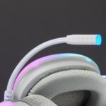 Mars Gaming MH-GLOW Cuffie da gioco - Illuminazione CHROMA a 360º - Suono Ultra-BASS 3D - Microfono con cancellazione del rumore - Compatibili con più piattaforme - Colore bianco - immagine 4