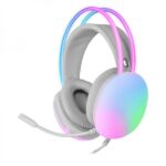 Mars Gaming MH-GLOW Cuffie - Suono avvolgente - Illuminazione 360º CHROMA RGB - Driver Hi-Fi Ultra-Bass 3D - Compatibilità universale - Colore rosa - immagine 2