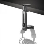 Mars Gaming MHH2 Supporto per cuffie - Installazione doppia gancio-supporto - Meccanismo a 360º - Regolabile - Presa salda - Cuscinetti protettivi - Colore nero - immagine 2