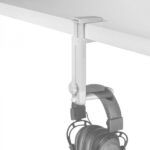 Mars Gaming MHH2 Supporto per cuffie - Installazione doppia - Rotazione a 360º - Fissaggio cavi - Presa salda - Bianco - Colore bianco - immagine 2