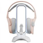Mars Gaming MHHPRO Accessorio 3 in 1 - Supporto per cuffie - Bungee per mouse - 2 porte USB 3.0 - Illuminazione RGB Flow 10 modalità - Controllo tattile - Colore bianco - immagine 2