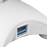 Mars Gaming MHHPRO Accessorio 3 in 1 - Supporto per cuffie - Bungee per mouse - 2 porte USB 3.0 - Illuminazione RGB Flow 10 modalità - Controllo tattile - Colore bianco - immagine 4
