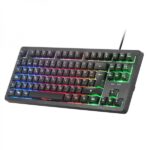 Mars Gaming MK023 Tastiera da gioco - Tecnologia H-Mech RED - Illuminazione FRGB LED - Anti-Ghosting - Compatibilità universale - Struttura robusta - Portoghese - Colore nero - immagine 2