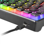 Mars Gaming MKULTRA Tastiera da gioco premium - Compatta 96% - Tasti PBT Pudding - Illuminazione FULL RGB CHROMA - Interruttori meccanici OUTEMU SQ - USB-C rimovibile - Francese - Colore nero - immagine 2