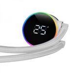 Mars Gaming ML-LCD360 Raffreddamento liquido ARGB - Tre ventole da 120 mm - Display LCD temperatura - Compatibilità multisocket - TDP 600 W - Tubi in teflon - Colore bianco - immagine 2