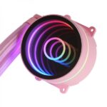 Mars Gaming ML-ONE120 Kit di raffreddamento a liquido - Potenza 200W - Specchio infinito FRGB - Pompa OPTI-CHAMBER - Ventola silenziosa FDB - Compatibilità universale - Colore rosa - immagine 2