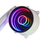 Mars Gaming ML-ONE240 Kit di raffreddamento a liquido - Potenza 400W - Specchio infinito FRGB - Pompa OPTI-CHAMBER - Ventilatori silenziosi FDB - Compatibilità universale - Colore bianco - immagine 2