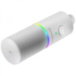 Mars Gaming MMIC-XT Microfono da studio - Suono chiaro - Riduzione del rumore - Modalità mute LED - Regolazione del guadagno - Illuminazione ARGB - Materiali resistenti - Colore bianco - immagine 3