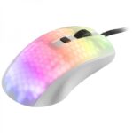Mars Gaming MMR Mouse da gioco ultraleggero - 58 g - Illuminazione RGB - Sensore ottico 12800 DPI - Interruttori meccanici Huano - Cavo Feather Paracord - Colore bianco - immagine 2