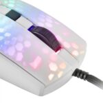 Mars Gaming MMR Mouse da gioco ultraleggero - 58 g - Illuminazione RGB - Sensore ottico 12800 DPI - Interruttori meccanici Huano - Cavo Feather Paracord - Colore bianco - immagine 3