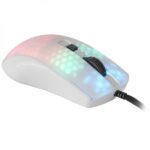 Mars Gaming MMR Mouse da gioco ultraleggero - 58 g - Illuminazione RGB - Sensore ottico 12800 DPI - Interruttori meccanici Huano - Cavo Feather Paracord - Colore bianco - immagine 4