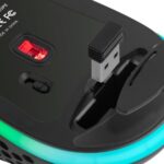 Mars Gaming MMW3 Mouse wireless ultraleggero - RGB Flow - Sensore ottico 3200 DPI - Interruttori HUANO - Connessione 2.4G - Batteria ricaricabile - Colore nero - immagine 3