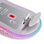 Mars Gaming MMW3 Mouse wireless ultraleggero - Illuminazione RGB Flow - Sensore ottico 3200 DPI - Interruttori meccanici HUANO - Batteria ricaricabile - Colore bianco - immagine 3