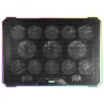 Mars Gaming MNBC13 Base di raffreddamento - 13 ventole ultrasilenziose - Illuminazione RGB personalizzabile - Display LCD - 2 porte USB - Colore nero - immagine 2