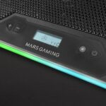 Mars Gaming MNBC13 Base di raffreddamento - 13 ventole ultrasilenziose - Illuminazione RGB personalizzabile - Display LCD - 2 porte USB - Colore nero - immagine 4