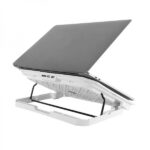 Mars Gaming MNBC23 Base di raffreddamento - 6 ventole LED blu - Supporto regolabile - Struttura robusta - Supporto per smartphone - 2 porte USB 2.0 - Colore bianco - immagine 2