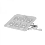 Mars Gaming MNBC23 Base di raffreddamento - 6 ventole LED blu - Supporto regolabile - Struttura robusta - Supporto per smartphone - 2 porte USB 2.0 - Colore bianco - immagine 3