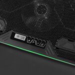 Mars Gaming MNBC6 Base di raffreddamento - Illuminazione ARGB 10 modalità - Griglia metallica - Supporto ergonomico 7 posizioni - 3 ventole con pannello LCD - 2 porte USB 2.0 - Colore nero - immagine 2