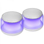 Mars Gaming MS-AURA Altoparlanti Bluetooth RGB - Suono avvolgente 15W - DSP personalizzato - Illuminazione RGB 360º - Bluetooth 5.3 - Connessione Jack - Controllo intuitivo - Colore bianco - immagine 2