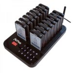 AVPos AVP-AC-T16 Segnalatore clienti - Base di ricarica - 16 unità - Portata 350/500 m - 200 mAh - Colore nero - immagine 2