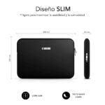 Subblim Skin Custodia in neoprene per laptop 15,6" - Chiusura con cerniera - Colore nero - immagine 3