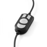 Coolbox CoolChat U1 Cuffie con microfono - Archetto regolabile - Cuscinetti imbottiti - Controllo del volume - Cavo da 2 m - Colore nero - immagine 4