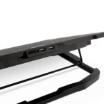 Coolbox NCP17-V5 Base di raffreddamento per laptop fino a 17,3" - 5 ventole - 4 posizioni di inclinazione - Illuminazione LED blu - 2 porte USB 2.0 - immagine 5