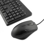 Coolbox KTR-01U Pack USB Tastiera 105 tasti + Mouse 4 pulsanti - Utilizzo ambidestro - Cavo da 1,50 m - Colore nero - immagine 4