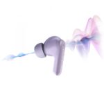 Energy Sistem Auricolari ANC - Cancellazione del rumore - 25 ore di autonomia - Bluetooth 5.4 - Resistenza IPX4 - Materiali riciclati - Colore viola - immagine 3