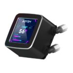 Abysm Oceanic LCD 360 ARGB Kit di raffreddamento a liquido - 3 ventole da 120 mm - Illuminazione ARGB - Schermo LCD da 2,8" - Pompa da 2500 giri/min - Tubi da 380 mm - Colore nero - immagine 3